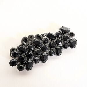 Whimsigoth Designer Style Acrylic Chunky Beaded Cluster Evening Bracelet